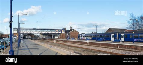 Panoramic view of Selby railway station, North Yorkshire, England Stock ...