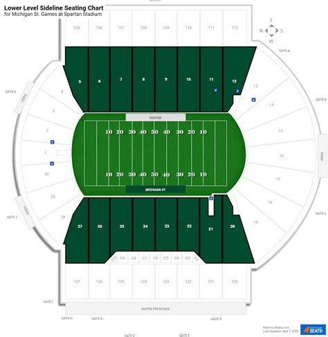 Msu Football Stadium Seating Chart