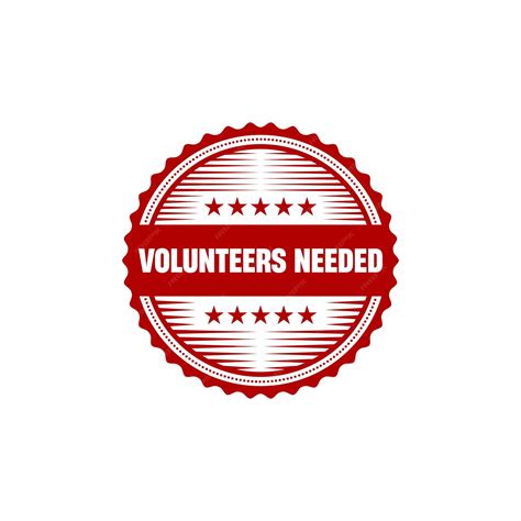 Premium Vector | Volunteers needed sign or stamp