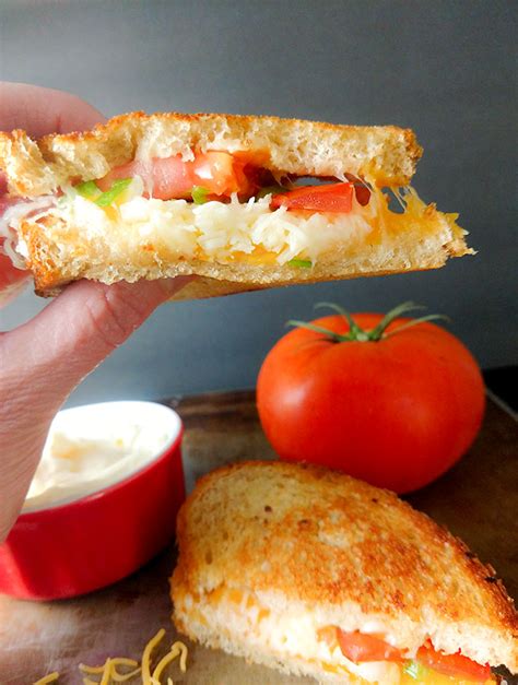 Grown-Up Grilled Cheese With Bacon and Tomato - On The Go Bites