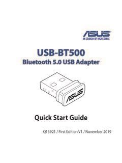 USB-BT500 - Asus / usb-bt500-asus.pdf / PDF4PRO