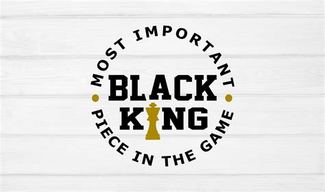Black Man King SVG