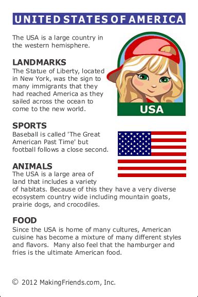 Facts about United States of America - MakingFriendsMakingFriends