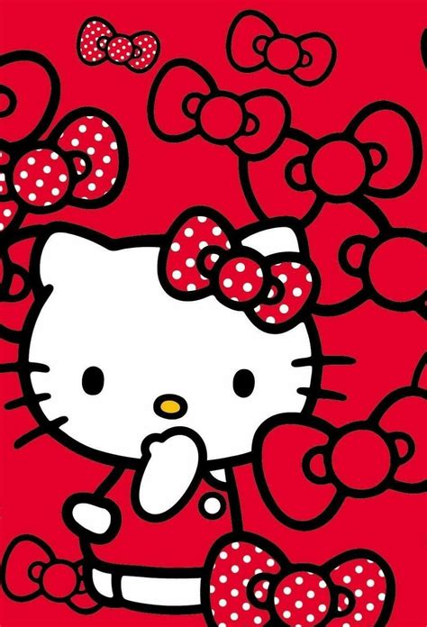 Red Hello Kitty Wallpapers Wallpaper Cave within The Hello Kitty ...