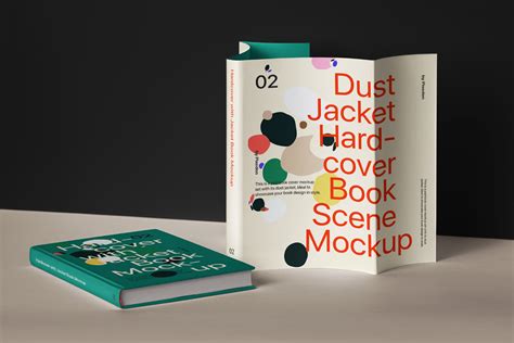 Dust Jacket Hardcover Psd Book Mockup | Psd Mock Up Templates | Pixeden