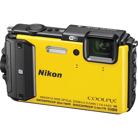 Nikon COOLPIX AW130 Waterproof Digital Camera (Yellow) 26494 B&H