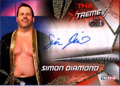 TNA Simon Diamond 2010 Xtreme GOLD Authentic Autograph Card SN 64 of 99 ...