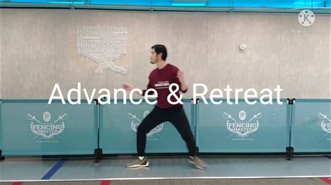 Footwork Drills - Advance Retreat #5 - Fencing Master Fencing at Home Series - YouTube