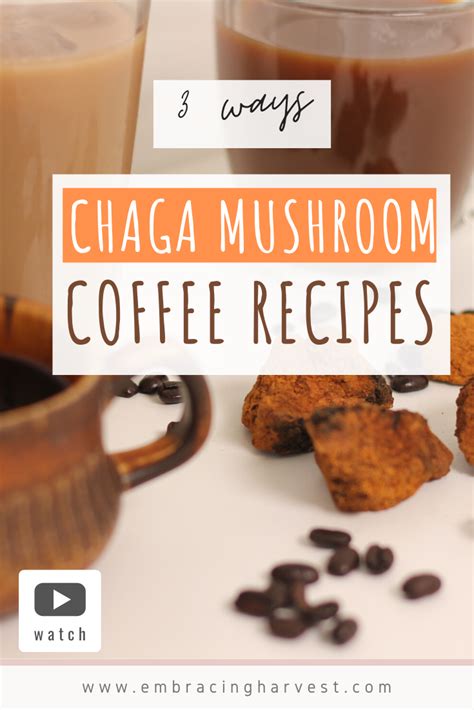 Chaga Mushroom Coffee Recipe - 3 WAYS in 2020 | Coffee recipes, Winter ...