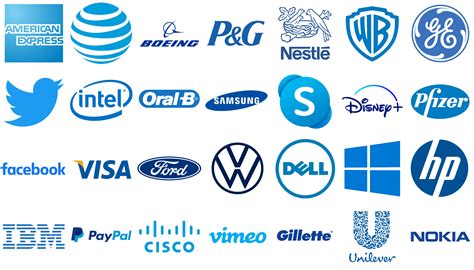 Most Famous Logos in Blue