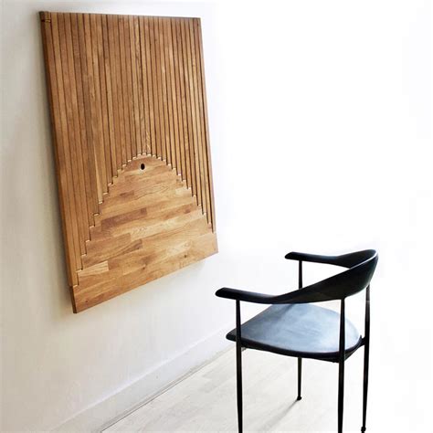 Flow Wall Desk transforms from a work of art into a functional table - Yanko Design | Wall desk ...