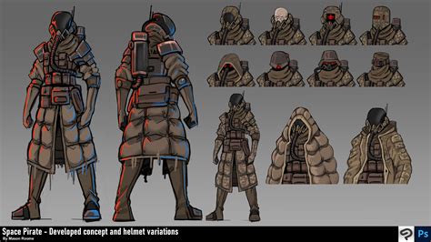 ArtStation - Space Pirate Concept art