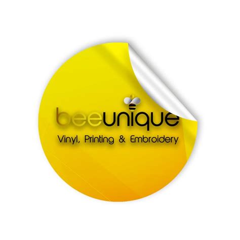 Round Logo Stickers | Bee Unique