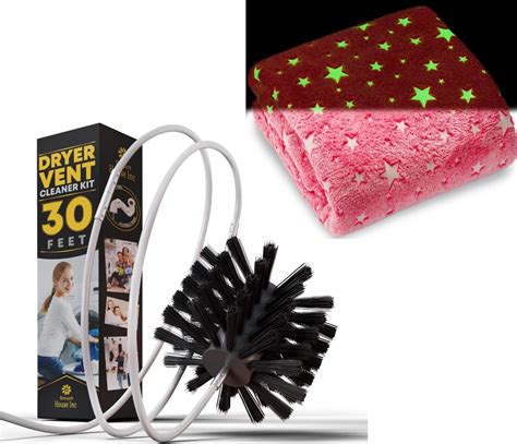 Amazon.com: Dryer Vent Cleaner Kit - 30-Feet & Glow in The Dark Blanket : Health & Household