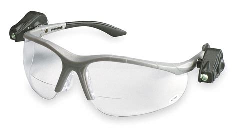 3M Clear Anti-Fog Bifocal Safety Reading Glasses, +2.0 Diopter - 1DPG4 ...