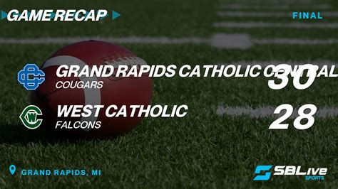 Grand Rapids Catholic Central vs West Catholic Football - Nov 10, 2023 - scorebooklive.com