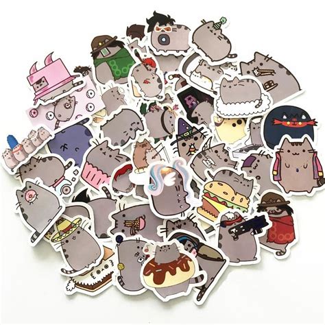 100 Pcs Stickers for $7 — Pusheen the Cat Stickers — Wally Pals