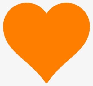 Orange Heart Clip Art At Clker Com Vector Clip Art - Heart Orange PNG ...