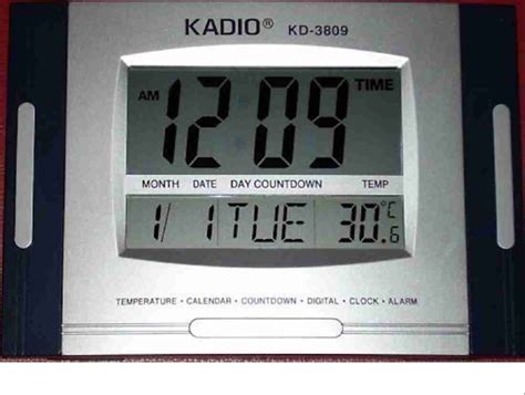 Kadio KD-3809 Multi-functional Digital Clock, Size/Dimension: 27 Cm X 27 Cm at Rs 350 in Mumbai