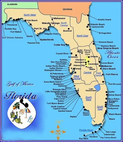 Gulf coast florida, Map of florida, Florida destinations