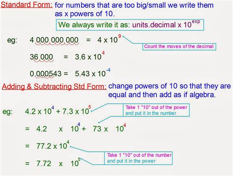 Mr Rouche's Maths: Scientific Notation aka Standard Form