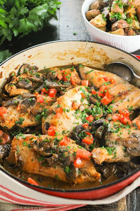 Healthy and Light Chicken Marsala...A One Pot Meal - Girl and the Kitchen