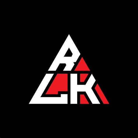 RLK triangle letter logo design with triangle shape. RLK triangle logo design monogram. RLK ...