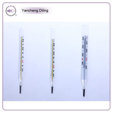 Glass Flat Oval Mercury Armpit Clinical Thermometers, Armpit Use ...