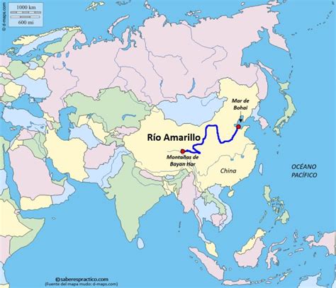 ¿Dónde está el río Amarillo (Huang He)? — Saber es práctico