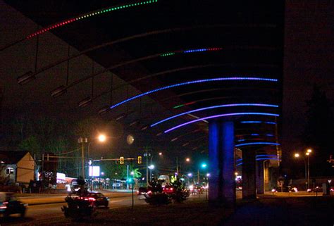 Light installation on King George Highway | The lights chang… | Flickr