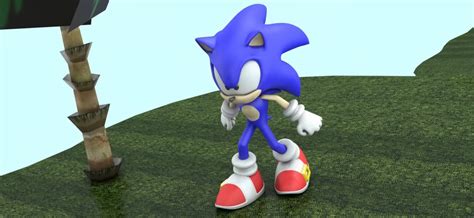 Sonic in green hill zone by TraeThe3rd on DeviantArt