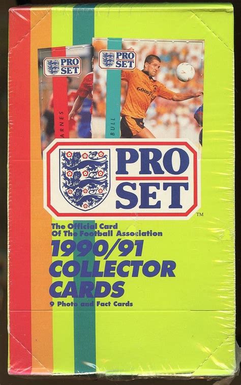 1990 / 1991 Pro Set Soccer (football) cards, never opened, MINT, 48 ...