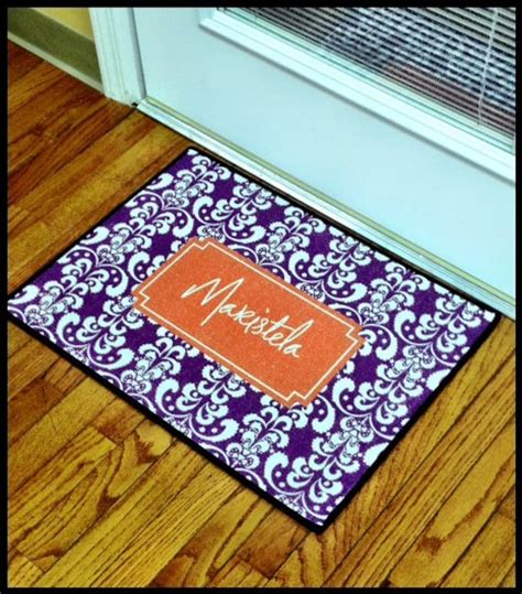 Personalized Door Mat Indoor and Outdoor Use by rrpage on Etsy