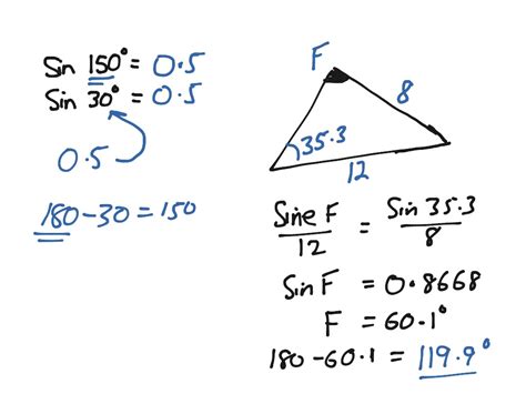 Sine Rule Ambiguous case | Math, Trigonometry, Trigonometric Functions, Trig Triangles ...