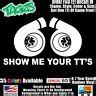 Show Me Your TTs Funny Bumper Sticker Vinyl Decal Twin Turbocharger Turbo Decal | eBay