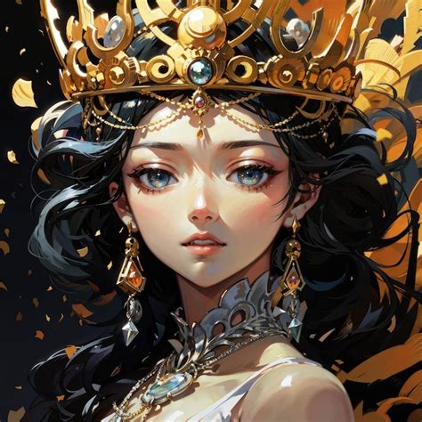 Anime Queen With Crown