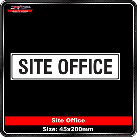 Site Office - Performance Decals & Signage