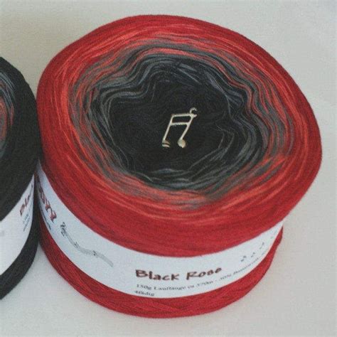 Black Rose Gradient Yarn Red Cotton Yarn Red Acrylic - Etsy