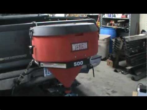 Wireless Western 500 Salt Spreader With Wireless Controller - YouTube