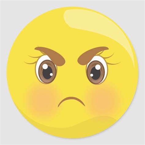 Mad & Angry Emoji Face Stickers | Zazzle in 2023 | Angry emoji, Emoji ...