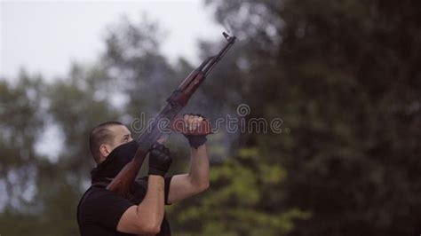 The Security Guards are Trained To Shoot Guns at the Shooting Range. Stock Footage - Video of ...