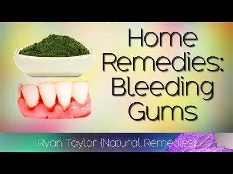 Home Remedies: for Bleeding Gums - Ryan Taylor Natural Remedies