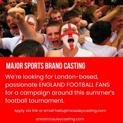 Casting Football Fans (Soccer in UK) – London