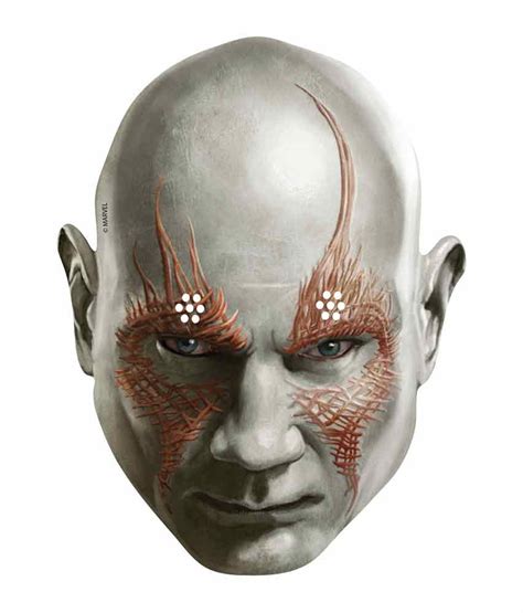 Drax the Destroyer Marvel Guardians of the Galaxy Card Face Mask ...