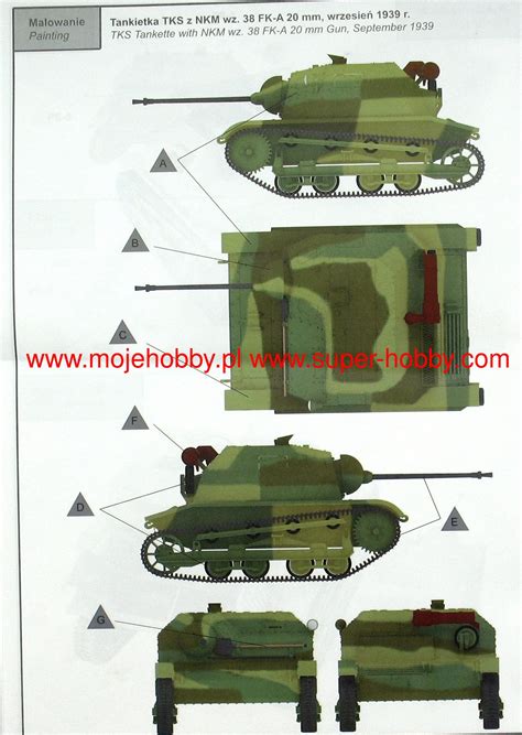 TKS - Polish Tankette with 20mm NKM wz. 38 FK-A STARTER SET includes quick build tracks IBG E3503