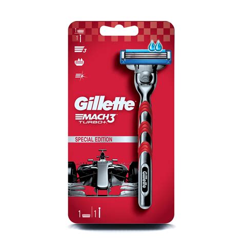 Buy Gillette Mach 3 Turbo Manual Shaving Razor Online at Flat 18% OFF ...