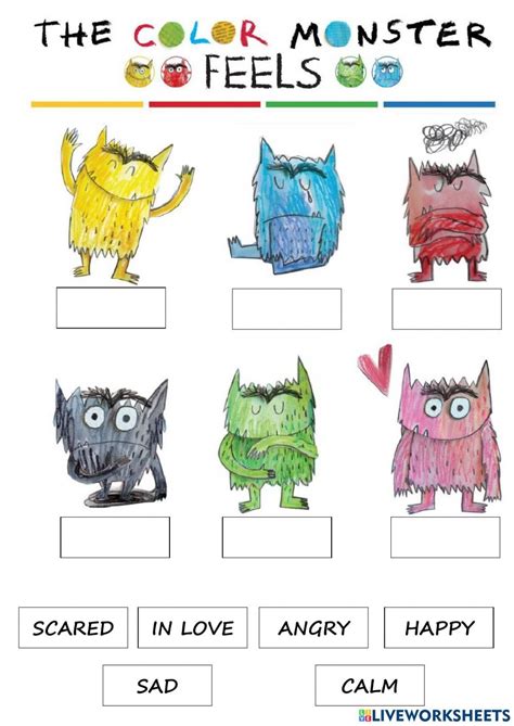 Monstrous emotions printable simple emotions activity for kids – Artofit