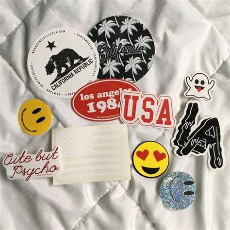 BRANDY MELVILLE STICKERS | Brandy melville stickers, Pin and patches ...