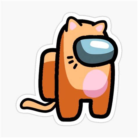 Among Us Crewmate cute cat Sticker | Cute cartoon wallpapers, Cute animal drawings kawaii, Cute ...