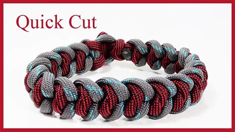 Paracord Bracelet: "Regal Snake Knot" Bracelet Design - Quick Cut - YouTube